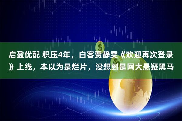 启盈优配 积压4年，白客贾静雯《欢迎再次登录》上线，本以为是烂片，没想到是网大悬疑黑马